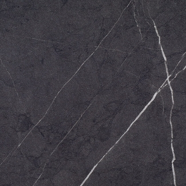 Spectra Black Lightning Marble décor swatch.