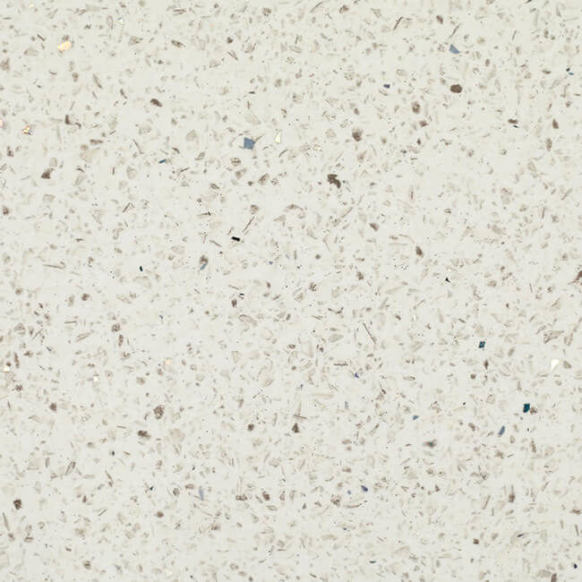 Spectra White Terrazzo décor swatch.