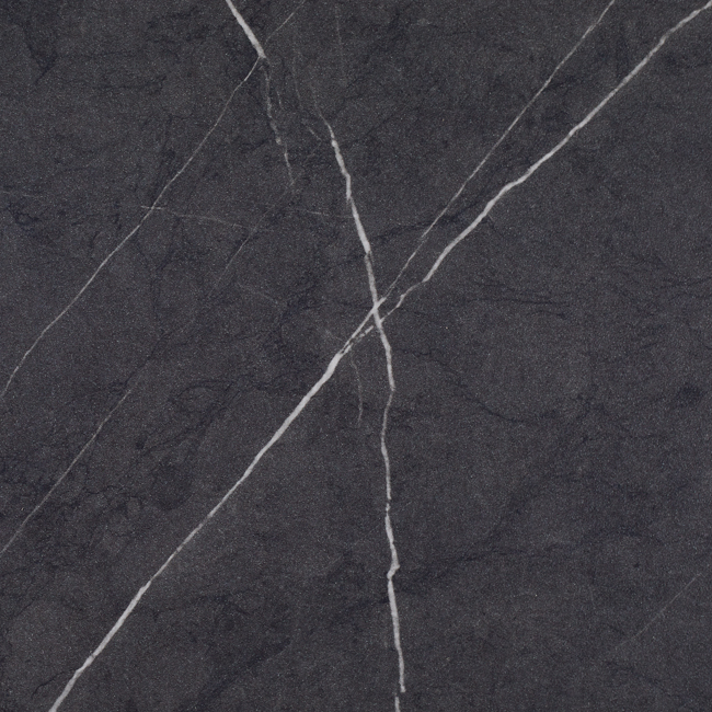 Spectra Black Lightning Marble décor swatch.