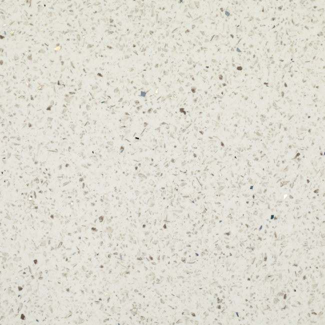 Spectra White Terrazzo décor swatch.